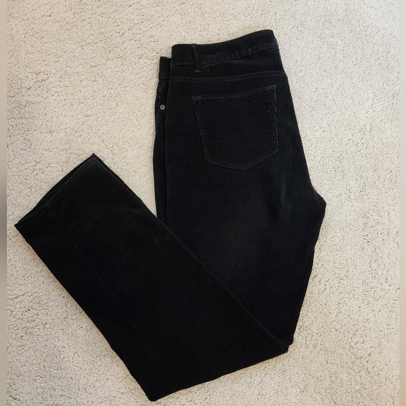 Sonoma, Womens, 12, Life&Style Black Corduroy Straight Leg Pants - Picture 3 of 5